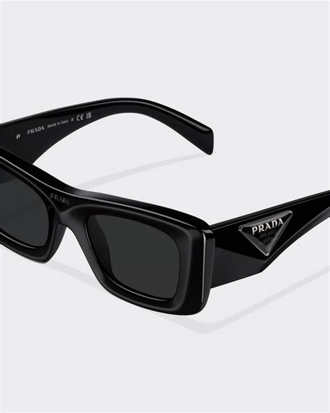 ÓCulos De Sol Com Logotipo Prada Lentes Cinza Ardósia 